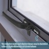 sourcing map 2Pcs Casement Window Locking Handle, Zinc Alloy Locking