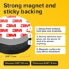 Hyper-Sticky Magnets with Adhesive Backing - 45pcs 0.8"x0.08" Strong Magnetic
