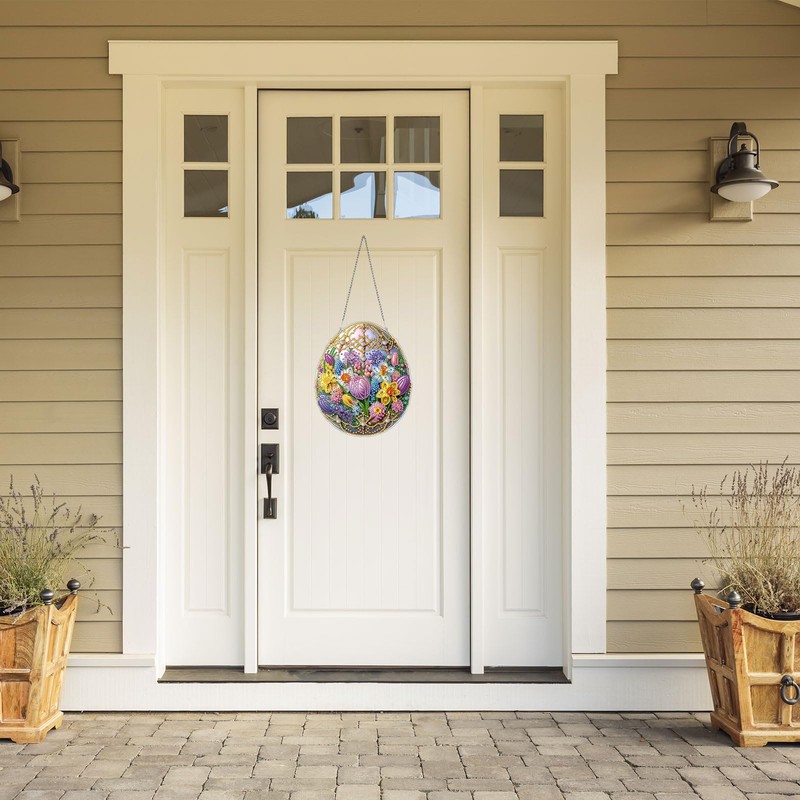 Kabwea Easter Egg Diamond Pendant, Diamond Painting Easter, Easter, Diamond