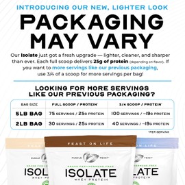 Muscle Feast Muscle Feast Grass-Fed Whey Protein Isolate, All Natural Hormone Free Pasture Raised, Unflavored, 5lb