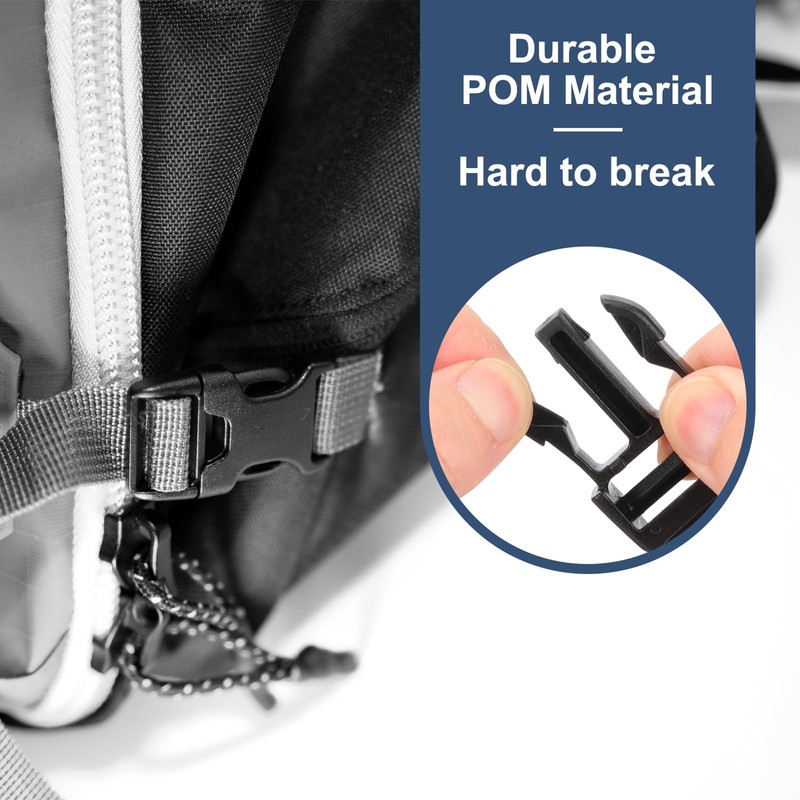 MECCANIXITY Quick Side Release Buckles 32mm / 1-1/4" Dual Adjustable