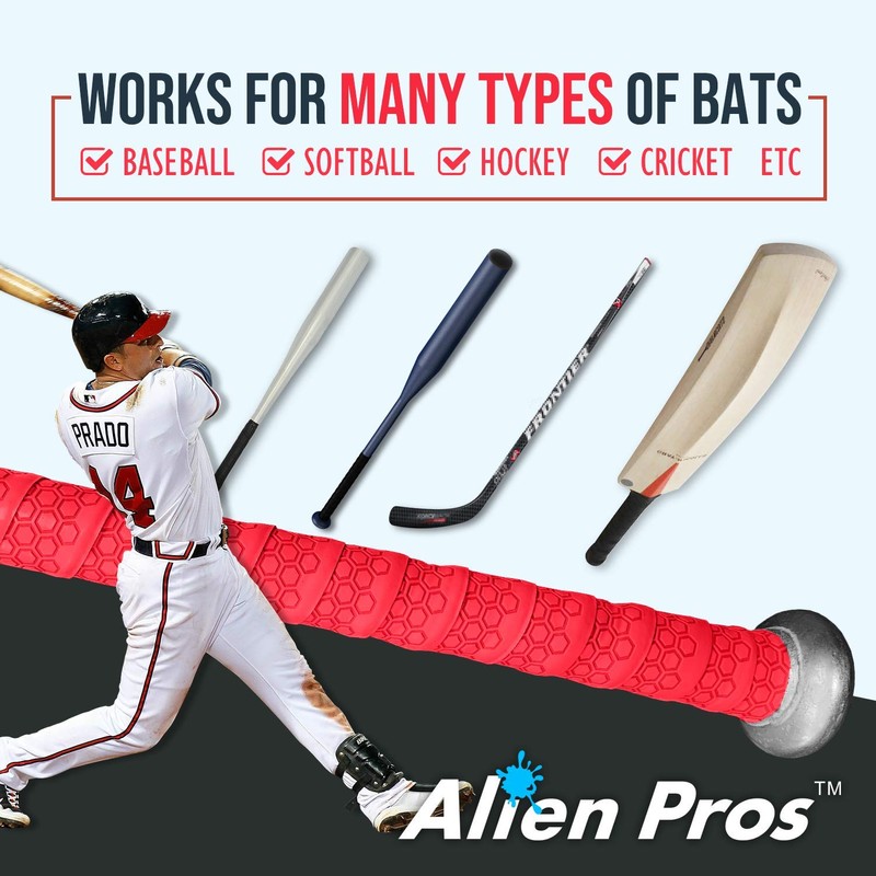 ALIEN PROS Bat Grip Tape for Baseball 1.1 MM (2