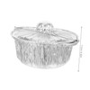 Gatuida 6 Pcs Thickened Aluminum Foil Pans with Lids Heavy