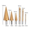 6 Pcs Titanium Coated Drill Bit Set, Including 3 Sizes