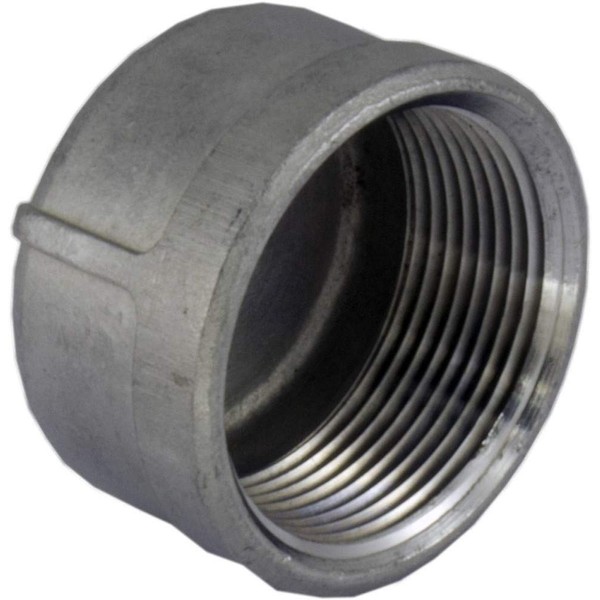 Duda Energy Standard Cap 1-1/2" Female NPT 304 Stainless Steel