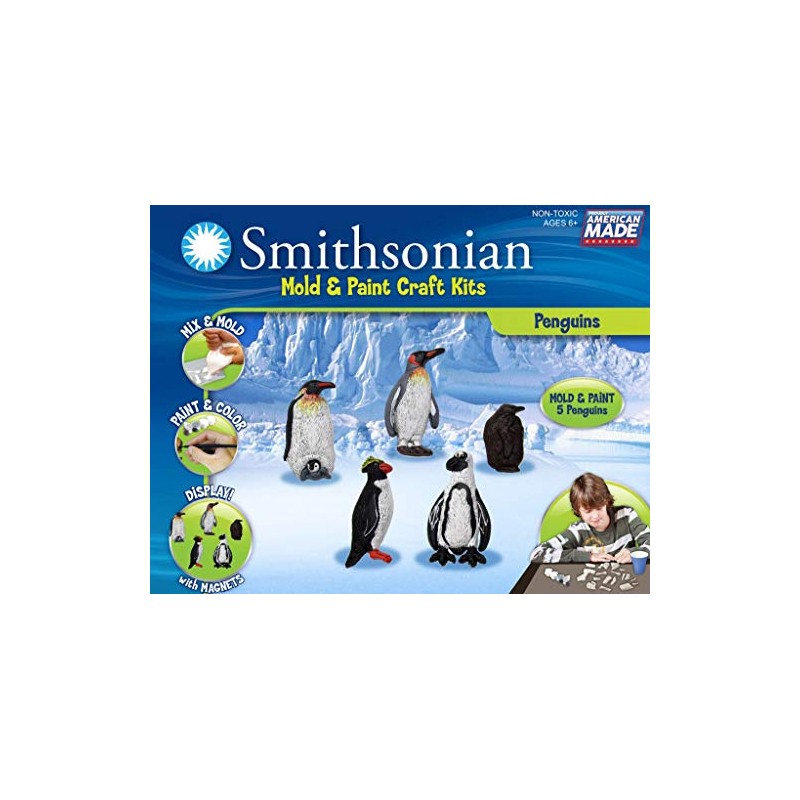 Smithsonian Penguins Perfect Cast Cast, Paint, Display and Learn Craft