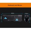 Keyboard Mouse Combos,Soke-Six Waterproof Multimedia 2.4GHz Wireless Gaming Keyboard with