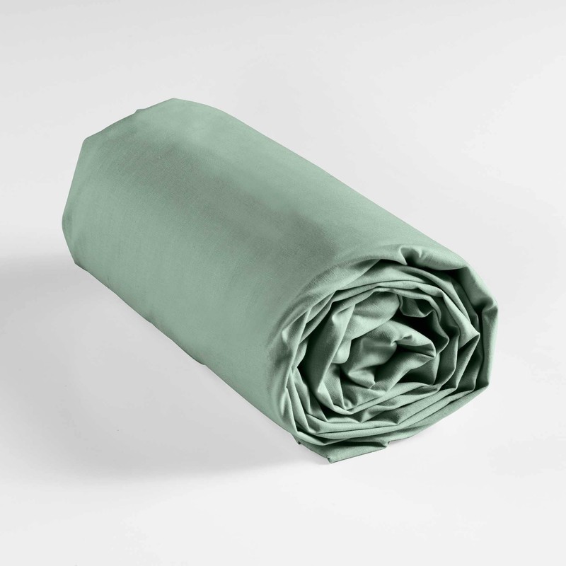 douceur d'intérieur, Fitted Sheet 180 x 200 cm Lina Sage