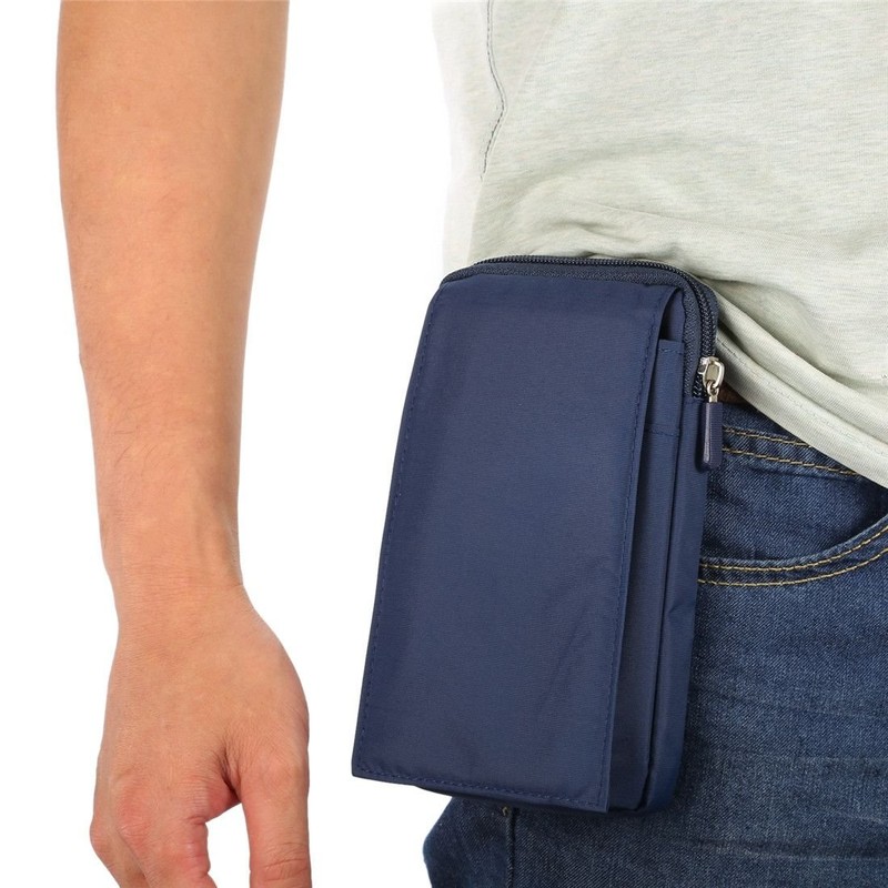 DFV mobile - Multi-Functional Universal Vertical Stripes Pouch Bag Case