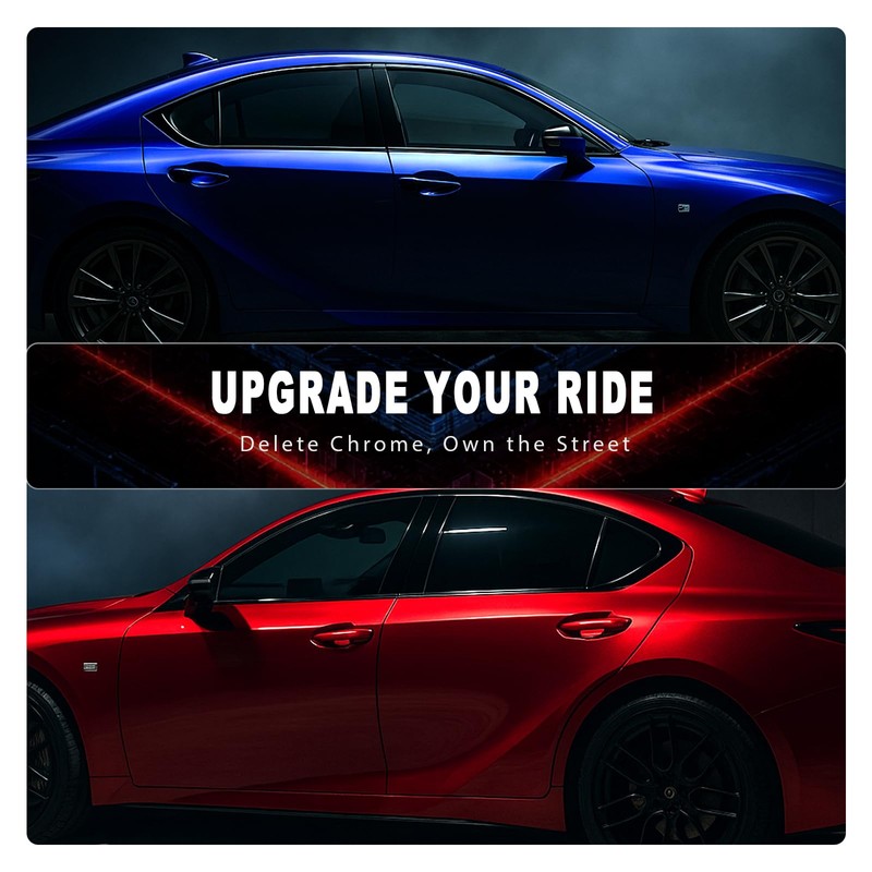 MusTree Side Chrome Delete Vinyl Wrap Kit fit for 2021