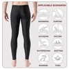 Lemorecn UPF 50+ Men's Surfing Leggings Sun Protection Swimming Pants(CA6011black-M)
