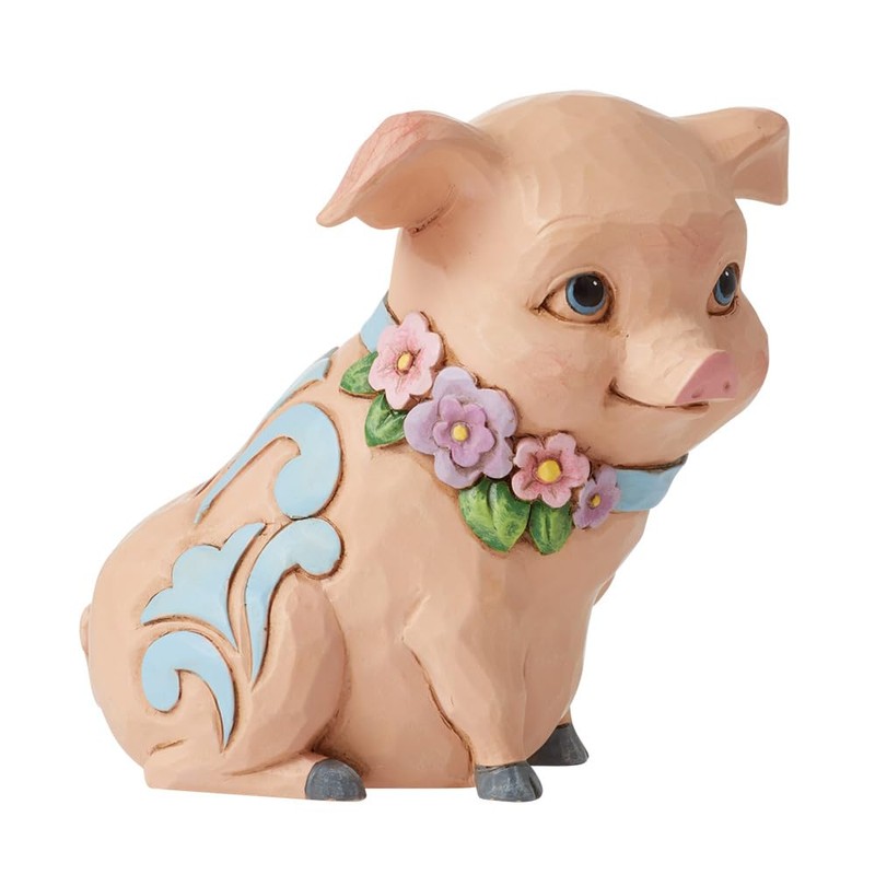 Enesco Jim Shore Mini Pig Figurine 3.5 Inch Multicolor 6012426