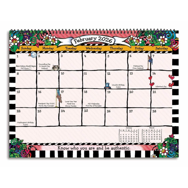 Blue Mountain Arts 2026 Wall Calendar — My Incredible Granddaughter,