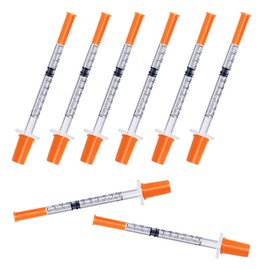 1ml Syringe, 31G 1/4 Inch Scientific Lab Syringes, Disposable Individual Package, Pack of 25