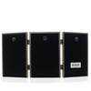 Lawrence Frames Antique Brass 4x6 Hinged Triple Picture Frame -
