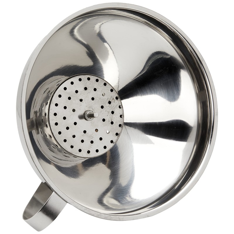 Kilner Silver Stainless Steel Strainer Funnel