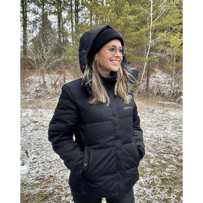 Venustas Women's Heated Puffer Jacket, Lightweight 90% Down Insulation Heated