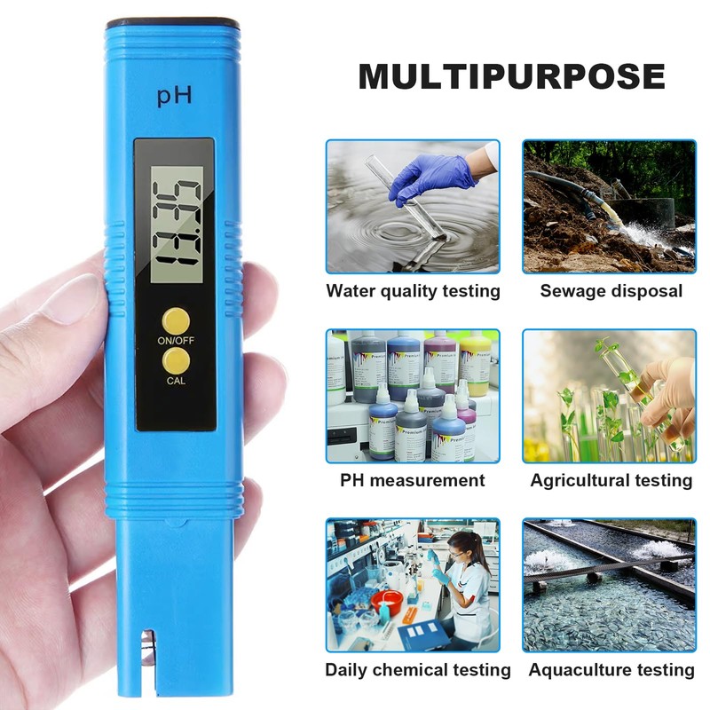 Digital pH Meter 0.00–14.00 – High Precision pH Pen with