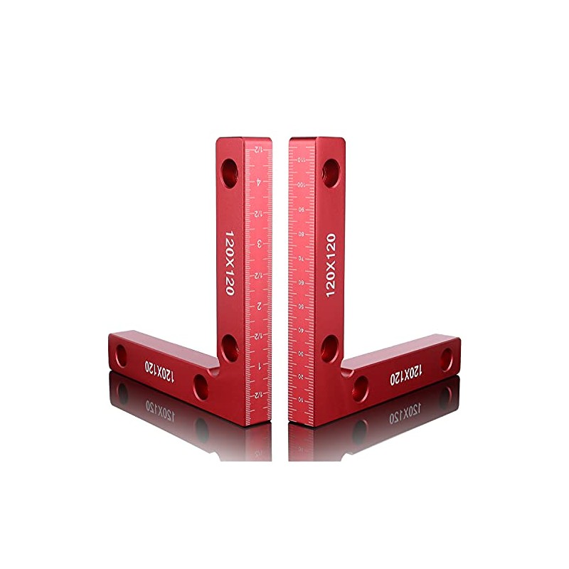 90 Degree Positioning Squares 4.7 Inch x 4.7 Inch Aluminium