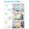 JOFIOS Ceiling Fans with Lights,19.7" Flush Mount Ceiling Fan with