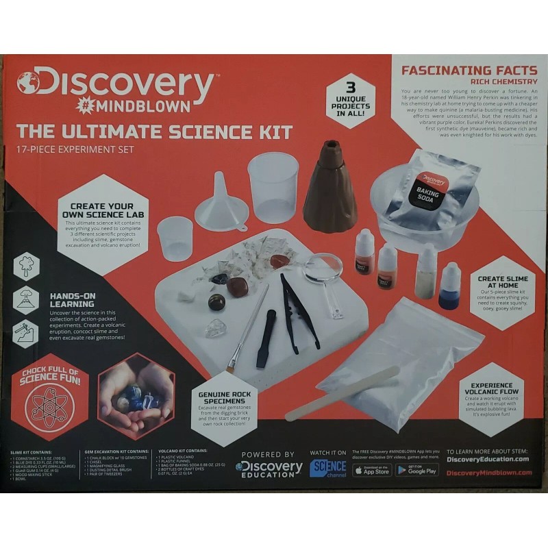 Discovery #mindblown 3-in-1 Ultimate Science Kit 17-Piece Set