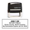 North Carolina Notary Self-Inking Rubber Stamp - Meets State Specifications