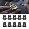 10PCS 10X Watchmaker Loupe, Portable Magnifier Magnifying Glass Eye Loops