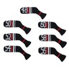 Knitted Wedge Golf Iron Headcovers 7 PCS Club Protector 48,50,52,54,56,58,60