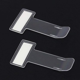10pcs Clear Plastic Car Vehicle Parking Ticket Permit Holder Clip Invoice Ticket Folder Car Windscreen Window Parking Permits Ticket Holder Clip Stickers Kit Car Accessories