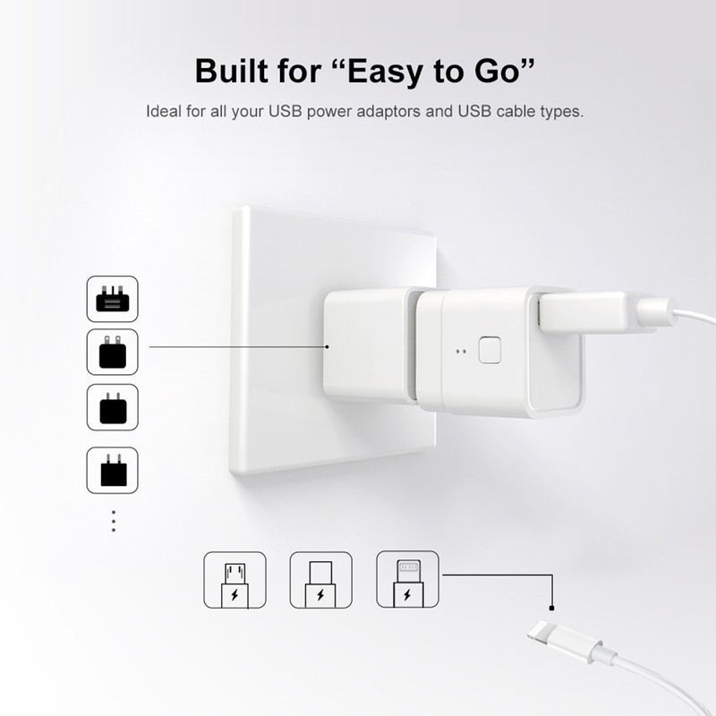 6PCS Tuya Micro 5-12V Wireless USB Smart Adaptor Flexible and