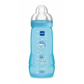 MAM Biberon 330 ml Baby Bottle + 4 m Azul, Blue