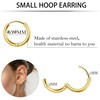 Kakonia 12 Pairs Small Stainless Steel Hoop Earrings for Women