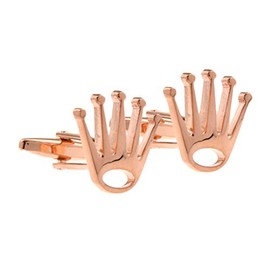 iTemer. 1 Pair Creative Palm shape Men's Cufflinks Retro Cuff Links Classic Tie Clips for Suit Shirt Wedding Formal Business Cufflinks Rose Gold 1.9 * 1.9cm