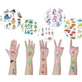 12 Sheets Henna Tattoos Temporary Stickers, 6Pcs Adult + 6Pcs Kids Stickers Brown Tattoo Templates Women Body Art Stickers for Wedding Party