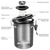 Veken Coffee Canister, Airtight Stainless Steel Kitchen Food Storage Container