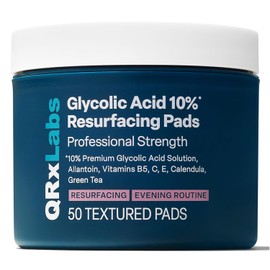 Glycolic Acid 10% Wrinkle Control Pads with 10% Ultra Pure Glycolic Acid, Allantoin, Vitamins B5, C & E, Calendula & Green Tea Extracts - Helps keep skin smooth and prevents wrinkles and lines