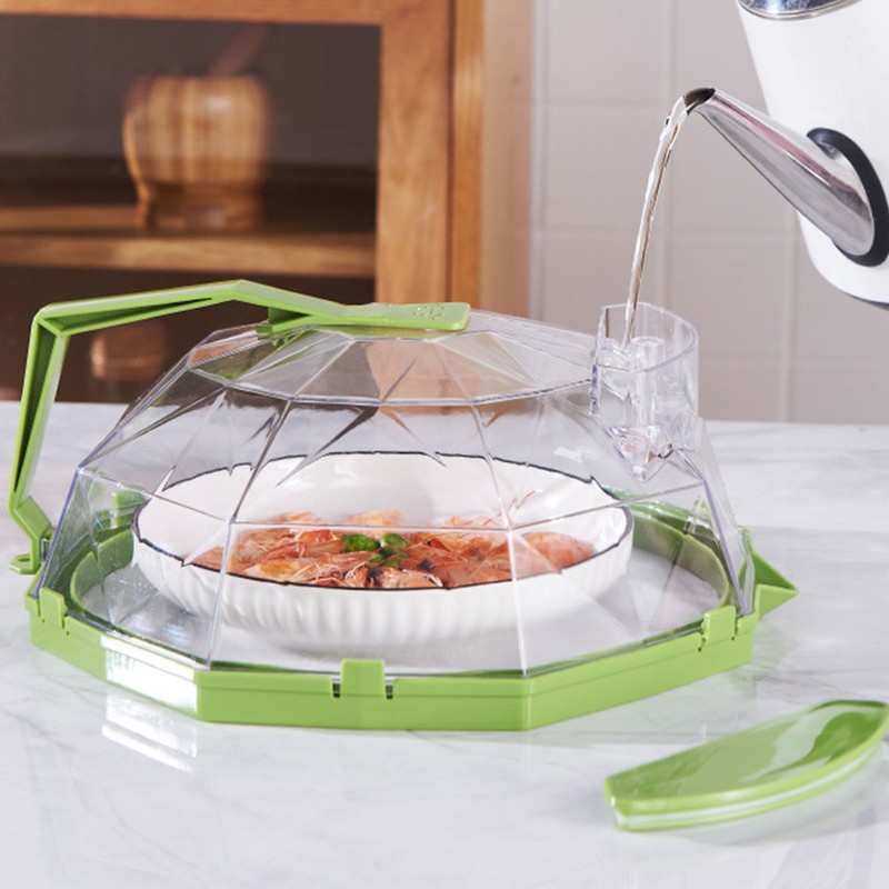 Microwave Food Cover with Handle High Temperature Resistant Microwave Splatter