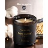 M&SENSE M&SENSE Tobacco Leather Berries Scented Candles, Heavy Scented Candles,Vegan