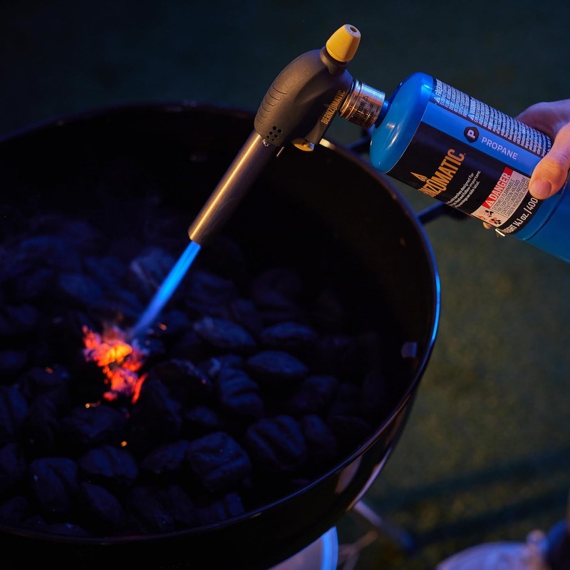 Bernzomatic QuickFire Outdoor Torch, High Output, Wind-Resistant Propane Hand Torch