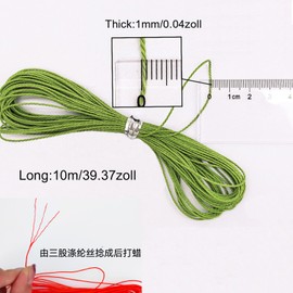 30 Rolls Macrame Yarn 1 mm Waxed Cotton Cord Waxed Polyester Cord 1 mm Waxed Thread Wax Cord Cotton Yarn Waxed for Necklaces, Bracelets, DIY Crafts Making