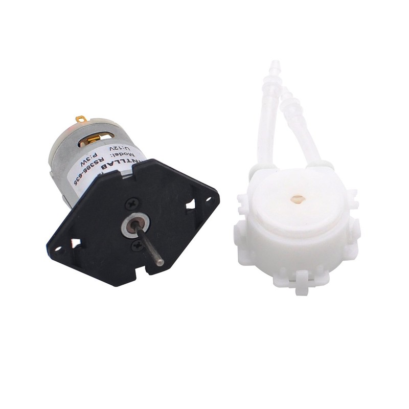 INTLLAB 12V DC DIY Peristaltic Liquid Pump Dosing Pump for