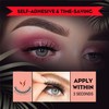 Bluemega 2 Pairs Fake Eyelashes Pestañas Autoadhesivas, Pestañas Adhesivas Reutilizables,
