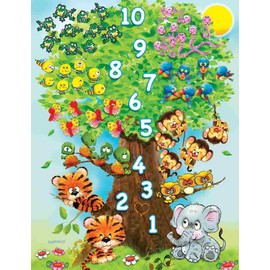Springbok's 36 Piece Children's Jigsaw Puzzle Counting Tree - Made in USA
