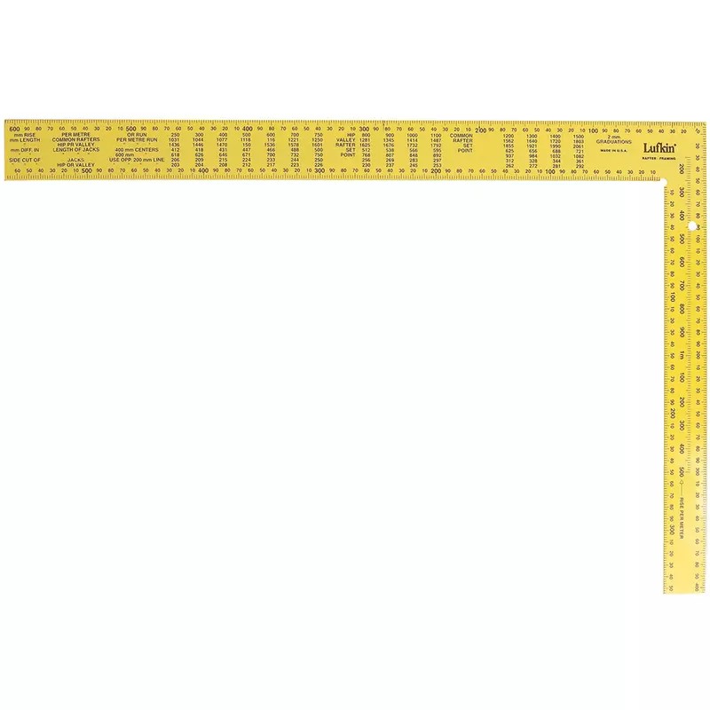 Lufkin Cresent Lufkin Rafter Square High Grade Tempered Steel Yellow