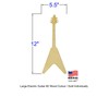 Unfinished Electric Guitar #2 Wood Cut Out Available in a