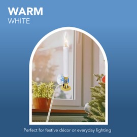 4E's Novelty 12 Pack Replacement Light Bulbs E12 120v 7w - Torpedo Tip for C7 Candelabra Light Bulb, Indoor/Outdoor Replacement C26 Light Bulb for Electric Window Candle Chandeliers Night Light