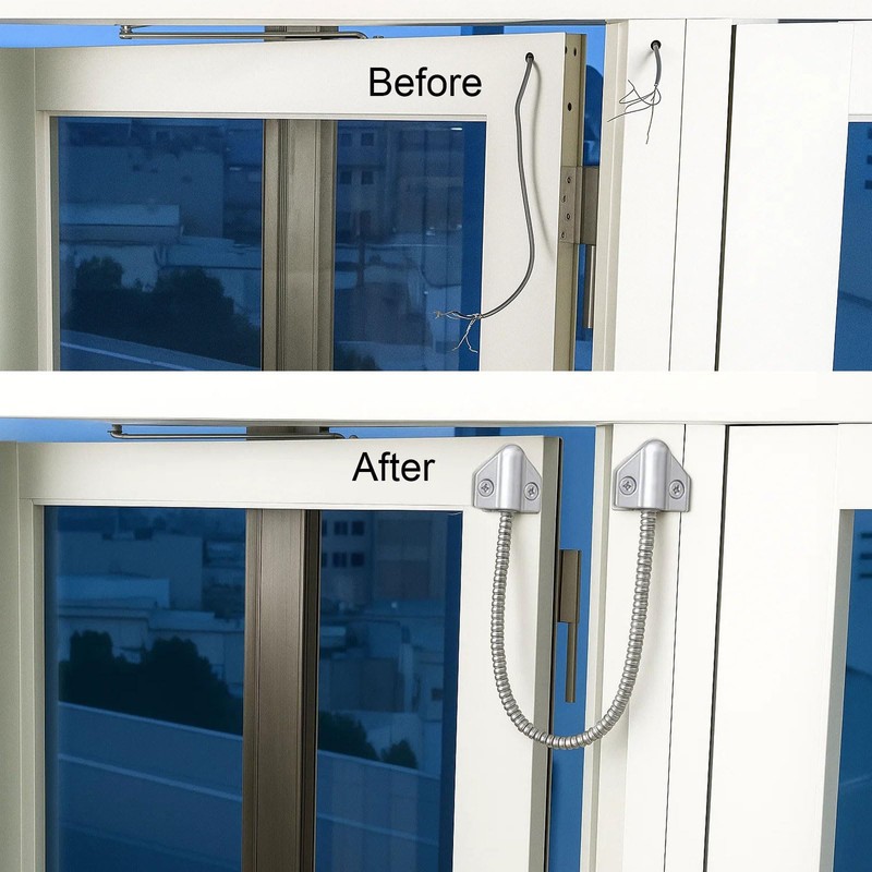 5 Pack Armored Door Loop - TENSSO Stainless Steel Flexible