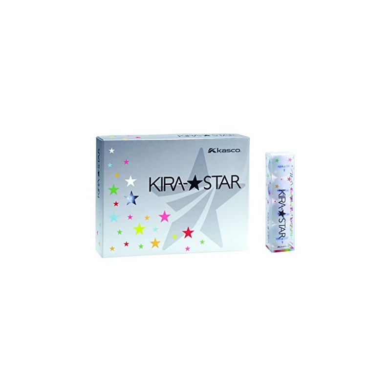 Kasco Kira Star 2 Golf Ball, White Dozen