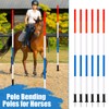 6 Pcs Pole Bending Poles for Horses with Bag, 6FT