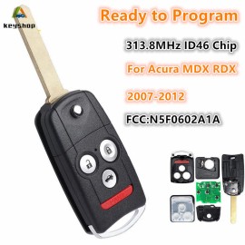 KEYECU For 2007 2008 2009 2010 2011 2012 2013 Acura MDX RDX Keyless Car Remote Key Fob